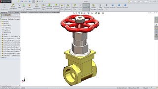 Solidworks tutorial Design of Gate valve