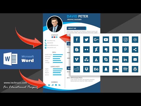 how-to-use-or-insert-social-media-icons-on-your-resume-or-cv-in-microsoft-word-|-icomoon-|-2020