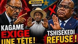 KAGAME DEMANDE UNE RENCONTRE AVEC FATSHI POUR NÉGOCIER SOUS MÉDIATION DE L’OUGANDA screenshot 5
