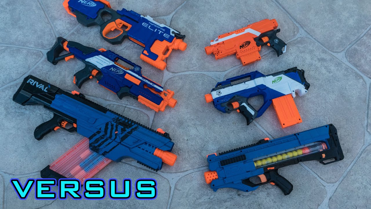 VS] vs. Full-auto | Which is Better in Nerf?! - YouTube
