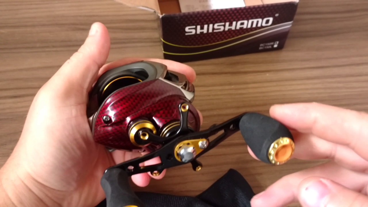 Carretilha shishamo 18 rolamentos! #compras dá China #aliexpress #unboxing 08