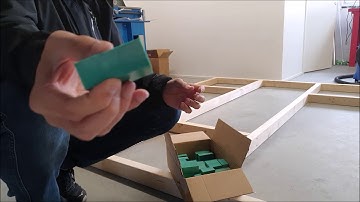 How to build a floating floor. Vibration isolation technique with VibrAnders
