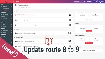 Update route Laravel 8 to Laravel 9 in HR System Management