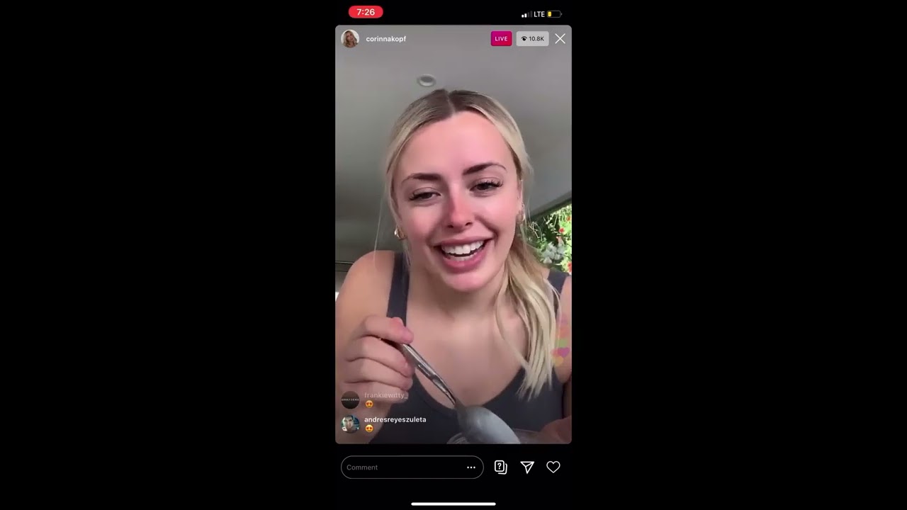 corinna kopf instagram live (april 8th, 2020) - YouTube