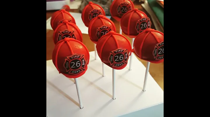 Fireman Cake Pops