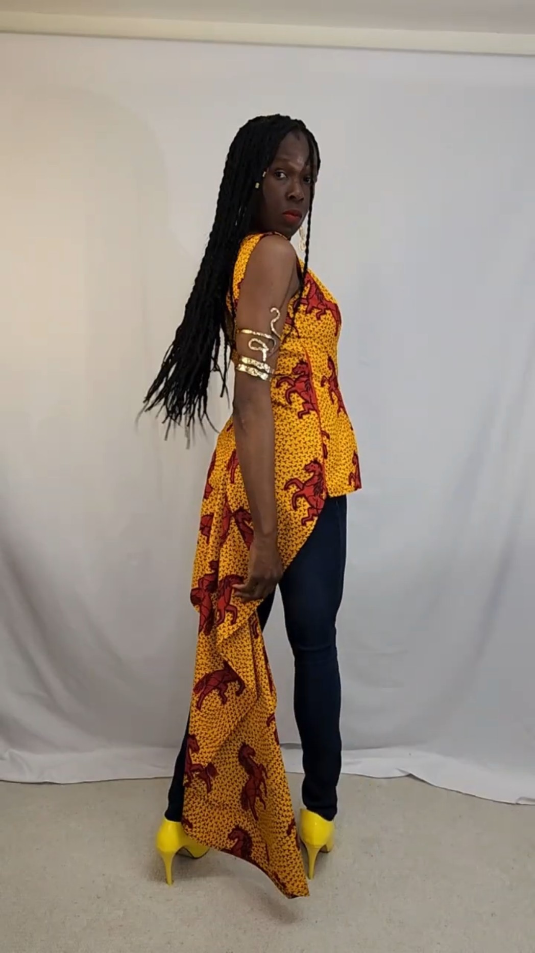 One Shoulder Sewing Pattern Transformation - YouTube