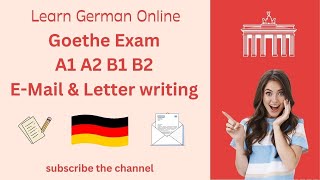E-Mail and Letter writing in German | Goethe Exam A1 A2 B1 | Brief schreiben 2023 | Video - 21