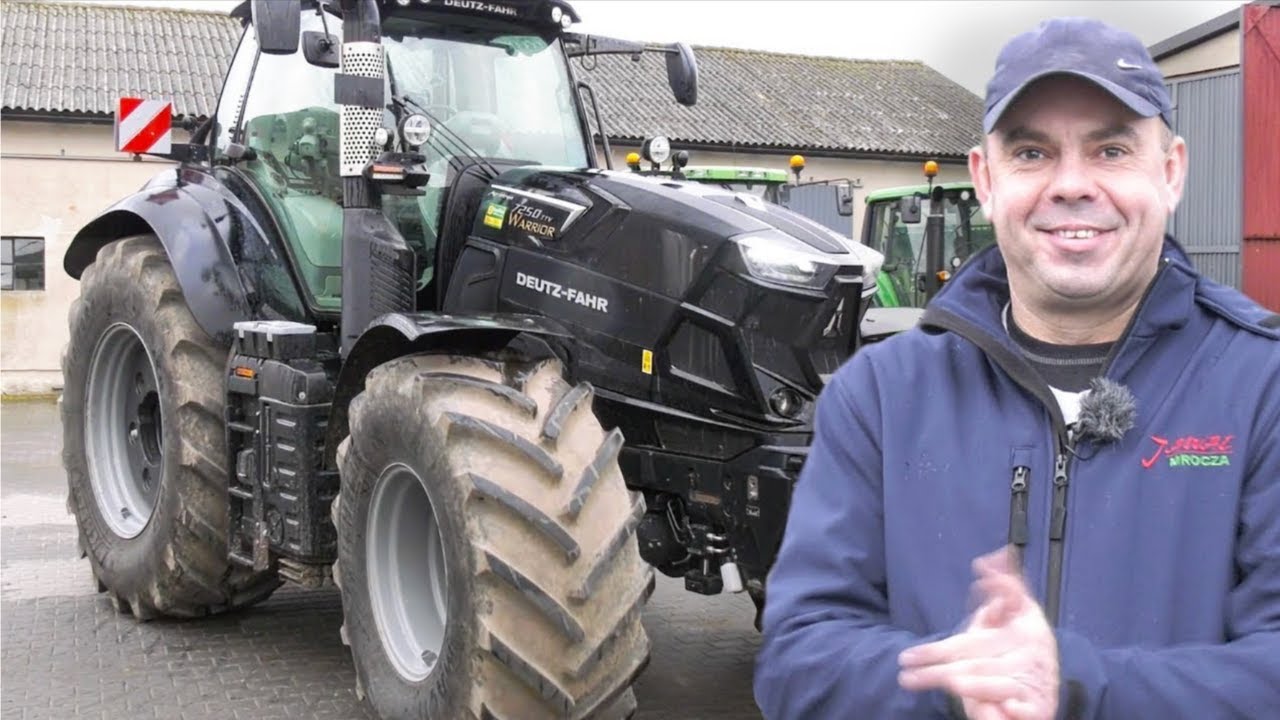 Traktor Deutz-Fahr 7250 TTV i polska talerzówka Rol-ex