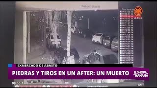 Piedras, tiros y un muerto a la salida de un after en la zona del exmercado de abasto