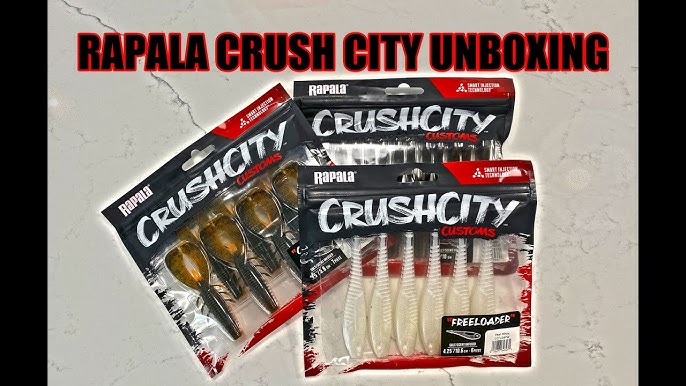 BRAND NEW Rapala Crush City Soft Plastics Designed by Jacob Wheeler 