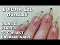 Using a Pencil to Perfect Your Nail Shape | Builder Gel Application