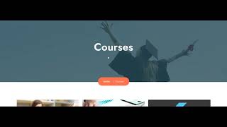 Online Course Website design | eLearning Platform &amp; LMS Website Demo