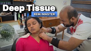 ASMR DeepTissue Head Massage With Neck Crack By ReikiMaster #indianbarber#sensoryoverload #insomnia