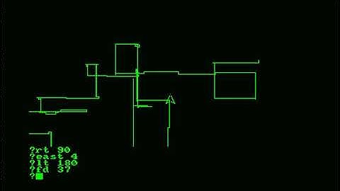 Advent of Code Day 12: Part 1 in Amstrad LOGO