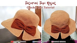 Crochet || Tutorial Topi Rajut - Crochet Hat [Subtitles Available]