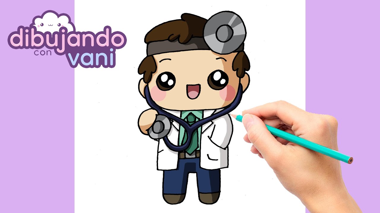 COMO DIBUJAR UN MEDICO PASO A PASO - DIBUJOS PARA DIBUJAR - IMAGENES  FACILES KAWAII DE PROFESIONES - thptnganamst.edu.vn