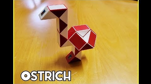 Ostrich | Snake Cube Ostrich | How to make an Ostrich with Snakecube | 24 pieces | Rubik