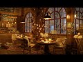 Relaxing Jazz Instrumental in Cozy Coffee Shop 4K ☕ Background Music for Relaxing and Working