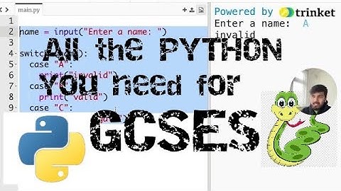 GCSE Computer Science Python - Everything you need