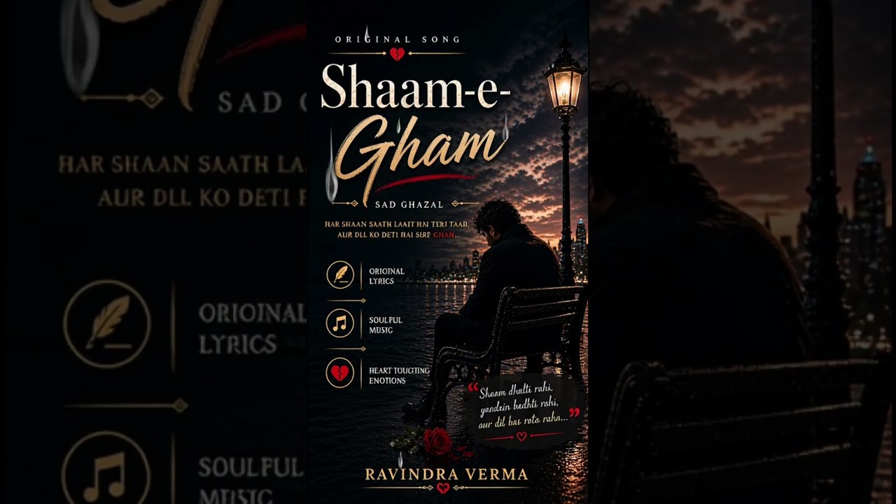 Shaam-e-Gham #lovesong #hindisong #originalsong #sadsong #ghazal