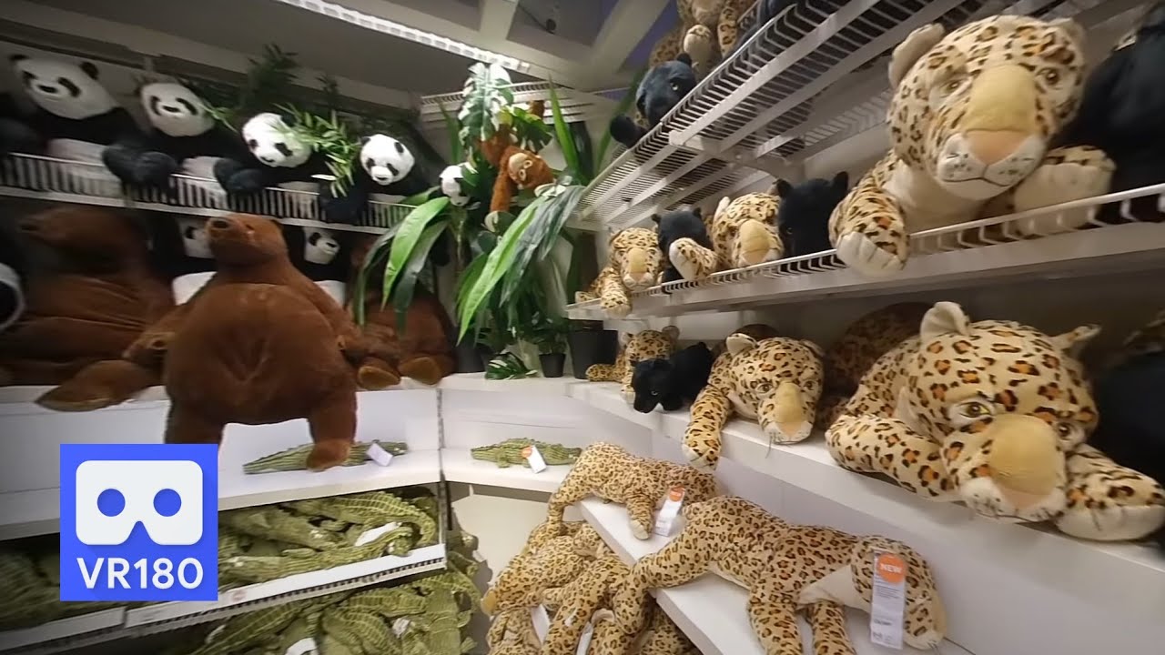 3D 180VR 4K Ikea Toy for Children Panther, Monkey, Panda, Bear and All kind of lovely Dolls