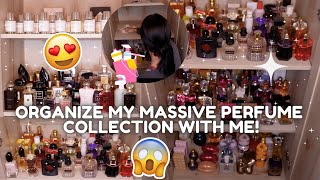 Organize/Declutter My MASSIVE Perfume Collection With Me!😲😍