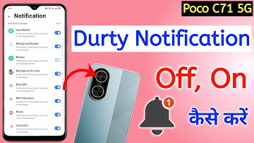 Poco c71 me notification off kaise kare || How to hide notification in poco c71 || Notification