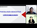 Conversatorio de los viernes - 25 oct 2024 Realidad y perspectivas del psicólogo educativo