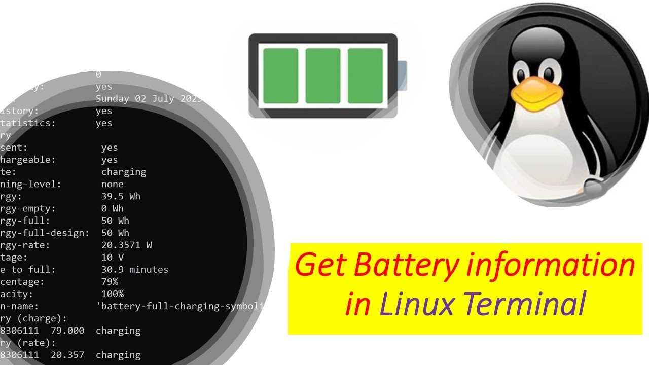 How to get battery information in Linux #RHEL #Ubuntu #centos # ...