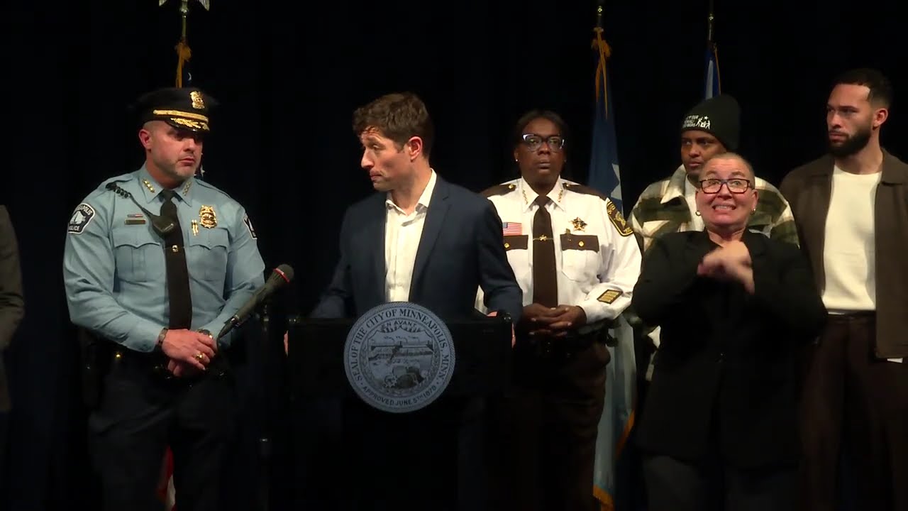 January 7, 2026 City leaders hold briefing on federal shooting in Minneapolis press conference