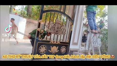 Cổng sắt mỹ thuật siêu vip, như cổng nhôm đúc 🤩