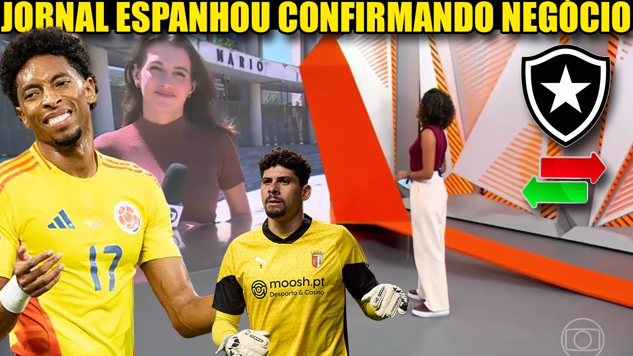 GLOBO ESPORTE BOTAFOGO! APRESENTOU O PROJETO, REFORÇOS E SAÍDA! NOTÍCIAS DO BOTAFOGO DE HOJE