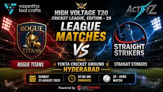 ROGUE TITANS vs STRAIGHT STRIKERS || HVTCL - 29 || LEAGUE MATCH screenshot 5