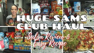 HUGE SAM'S CLUB HAUL//SAMS SALSA REVIEW//EASY RECIPE