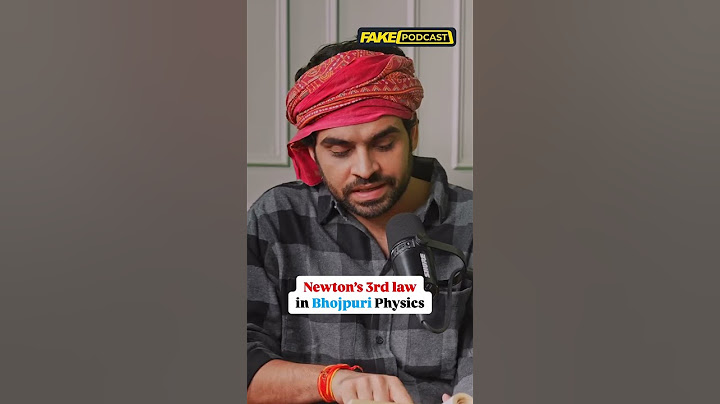 Newton's 3rd law in bhojpuri physics 😂😂. #fakepodcast #satishray #bhojpuri