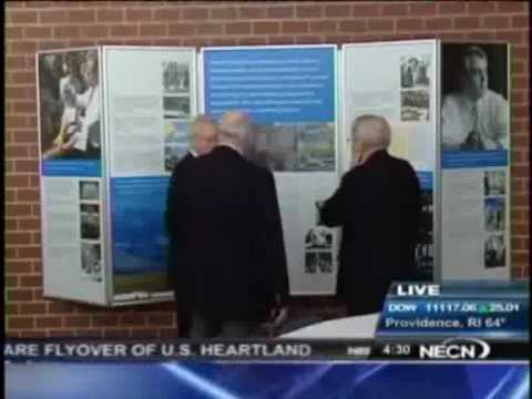 NECN TV news report on April 20, 2010 - UMass Lowell officially dedicated and opened a new permanent exhibit on the life and legacy of the late US Senator Paul E. Tsongas. The exhibit entitled "A Journey of Purpose" is at the university's Tsongas Center. It covers the Democrat's career in public service from his time as a Peace Corps volunteer and his subsequent runs for office, including his 1992 presidential campaign. Tsongas died in 1997 at age 55 from cancer treatment complications. Get more news from NECN: www.necn.com Read More: www.uml.edu 20Articles/Tsongas_Center_Torch.html