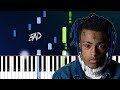 XXXTENTACION - BAD Piano Tutorial