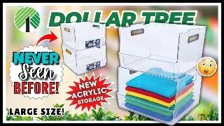 🔥 DOLLAR TREE Finds You NEED to Haul NOW! IMPRESSIVE Acrylic Storage, $1 Deals & So Much More!