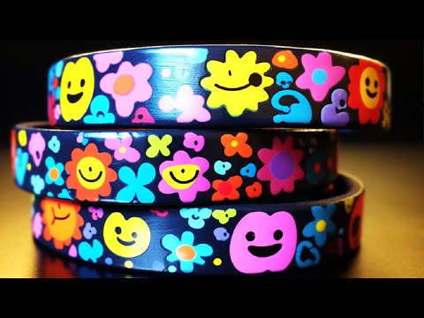 DIY} Custom Painted Slap Bracelets 😋❤️ #shorts #diy