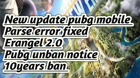 How to update pubg mobile erangel 2.0 from official method