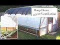 Hoop House Ventilation || Easy Roll Up Sides || How We Did It!