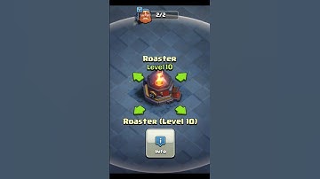 Upgrade Of Roaster Level 1 To Max | COC #shorts