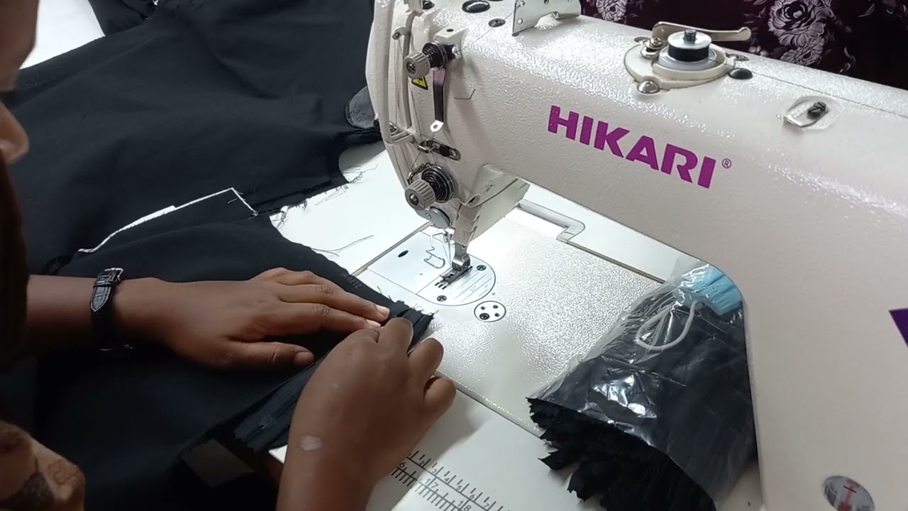 Single ply top stitch with Zipper join