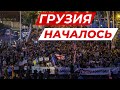 НАЧАЛО ПРОТЕСТОВ В ГРУЗИИ