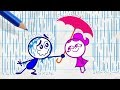 Pencilmiss Makes the Sun Shine -in- RAIN WOMAN - Pencilmation Cartoons