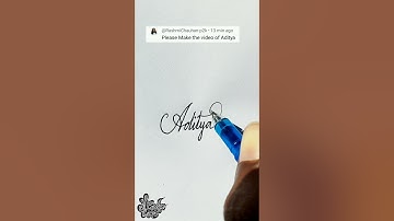 stylish name | Aditya | Calligraphy signature