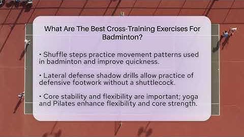 What Are The Best Cross-Training Exercises For Badminton? - The Racket Xpert