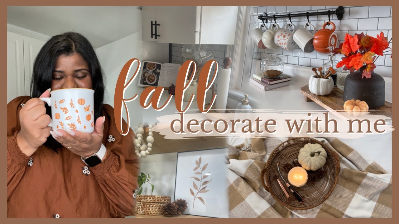 DECORATE WITH ME FOR AUTUMN 🍂 | Neutral and cozy || Fall decorate with ...