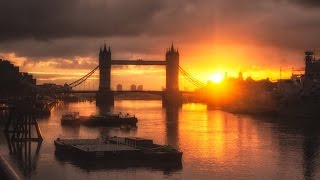 Sunrise in London. Восход солнца в Лондоне.