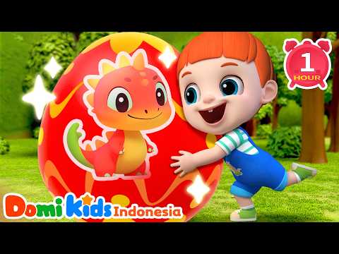 Magic Dinosaur Eggs 🦖🥚 Fun and Cheerful Adventure Kids Songs | Domi Kids Indonesian Songs